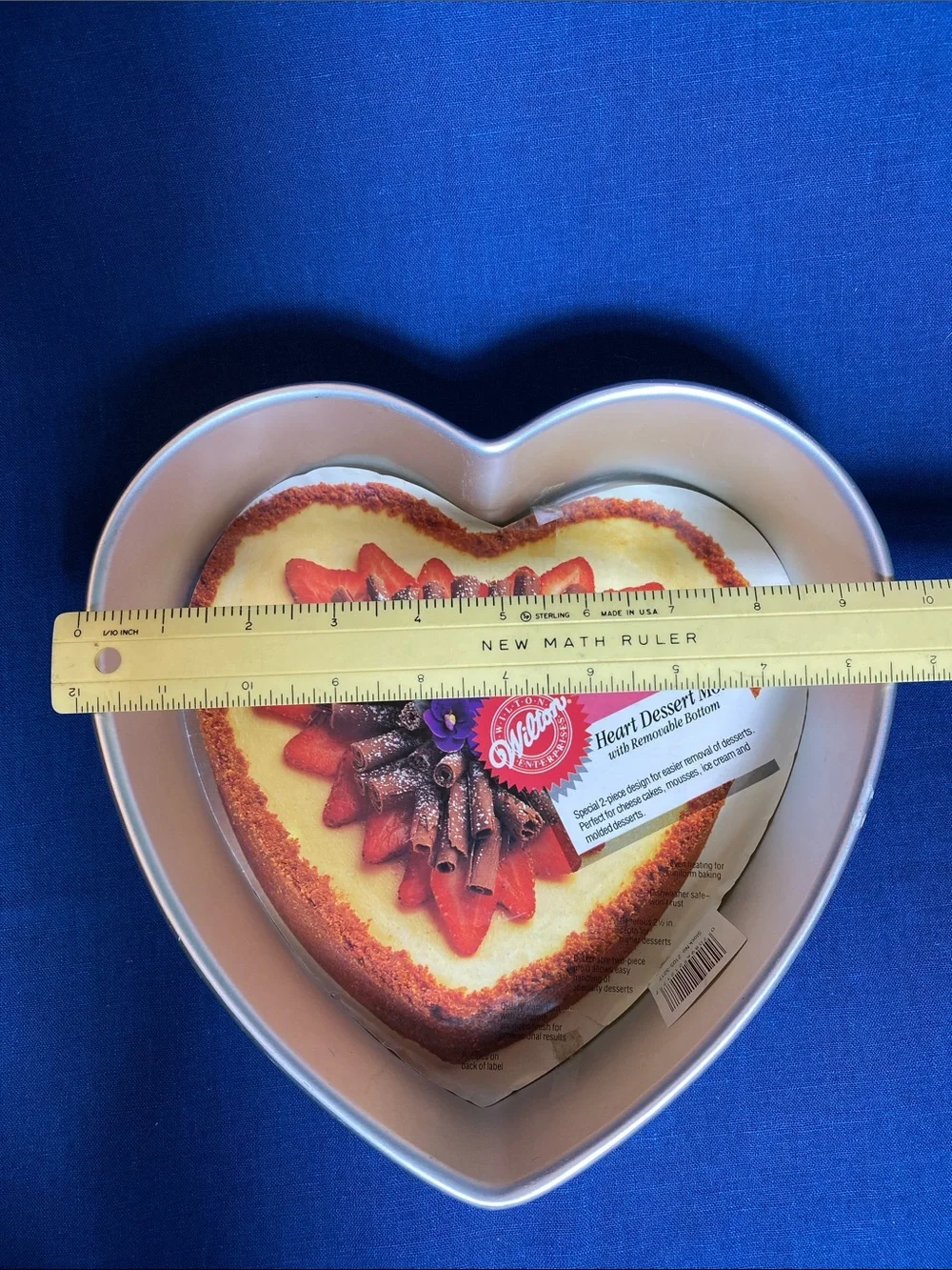 Wilton Heart Dessert Cake Pan with Removable Bottom Discontinued 1990 - NWT